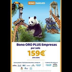 Imagen del producto Bono Parques Oro Plus Empresas 2026 por 159 euros 1